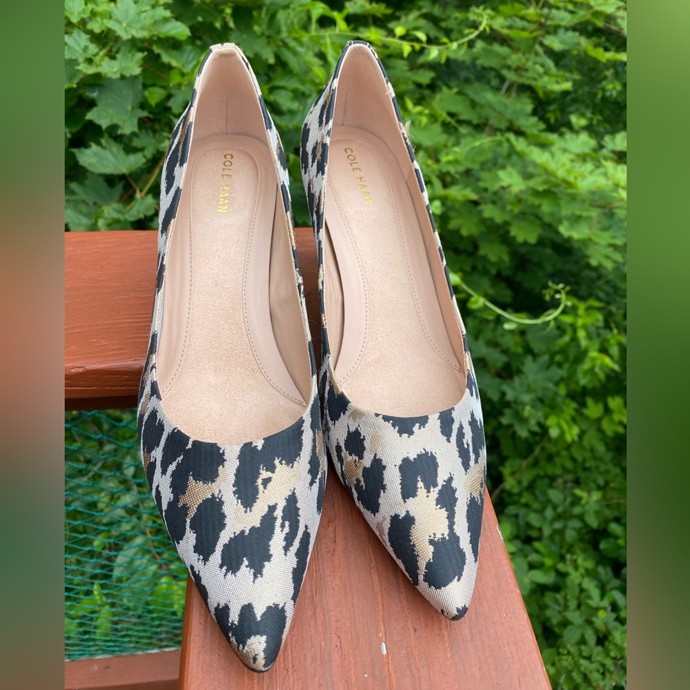 Cole Haan Leopard print heels